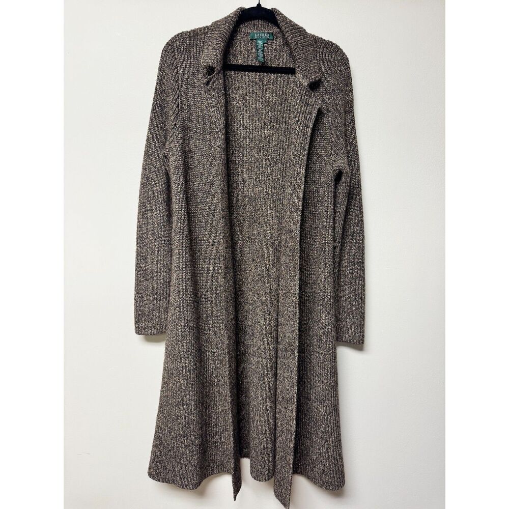 VINTAGE - LAUREN RALPH LAUREN Wool/Alpaca Blend Duster Sweater Cardigan, Sz L